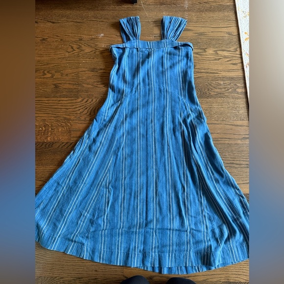 The Great. Sundown Dress Blue Tiller Stripe Size 0 - Picture 4 of 7